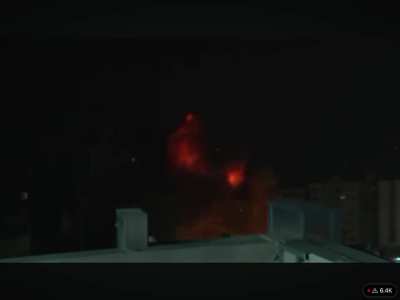 An explosion occurs at tower near Associated Press livestream