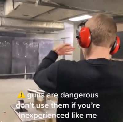 That guy almost hit the perfect headshot