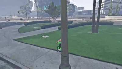 Big Iron on his BMX