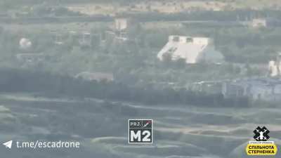 On the outskirts of Bakhmut, The russians have placed nets across roads. According to the plan, the nets are supposed to catch the drones
