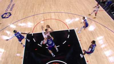 [Highlight[ Kevin Porter Jr. steals the ball from Paul George then gets the dunk on the other end to put the Rockets up by 4 late in the fourth quarter and force a Clippers timeout.