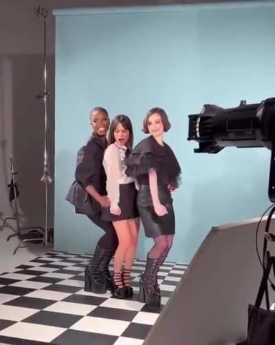 Jenna Ortega, Emma Myers, and Joy Sunday
