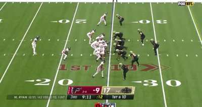 Saints Defense sacked Matt Ryan 8 times today. Here's every sack: