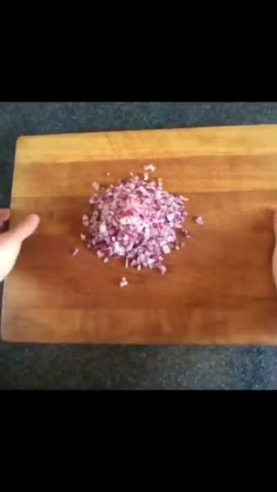 How to cut an onion.