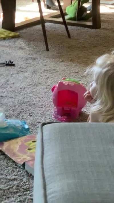 My toddler has apparently stowed away snack fries, I&rsquo;ve found most of them... except his piggy bank fries.