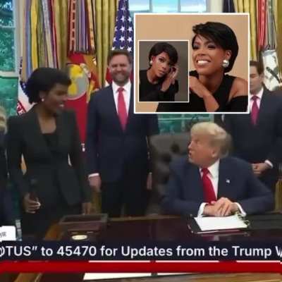 Trump weirdly calls a reporter &ldquo;beautiful&rdquo; mid interview, despite warnings from his press secretary not too. Actual creep behavior