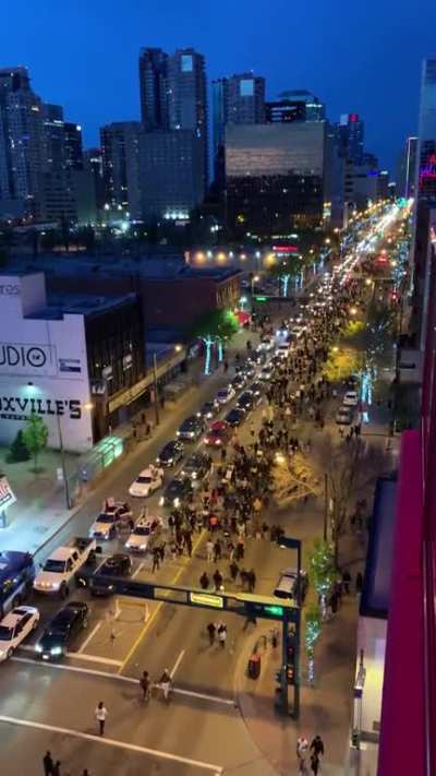 The view from downtown... Black Lives Matter!