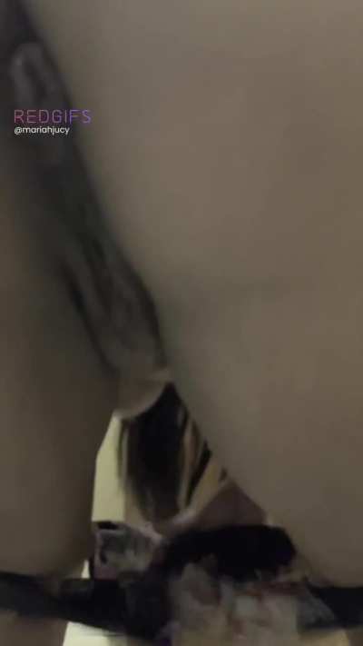 Urgently shitting and bouncing my tits