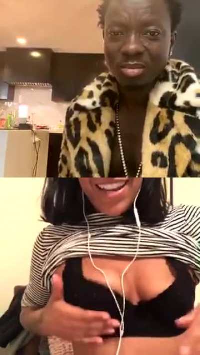 Michael Blackson Instagram Livestream