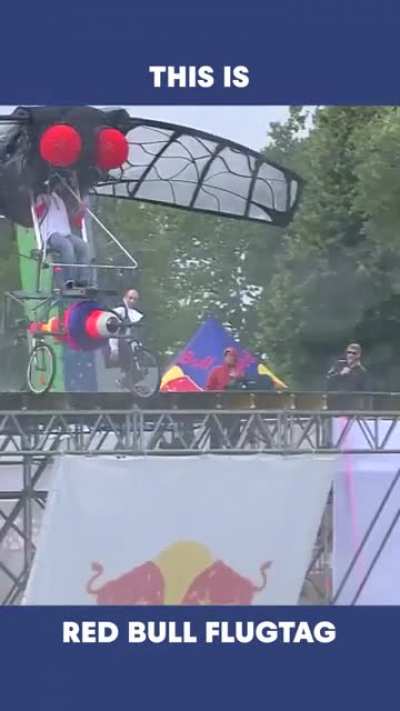 Red Bull's Flugtag where dudes make and ride crazy makeshift flying machines.