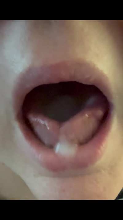 Swallowed his cum tonight