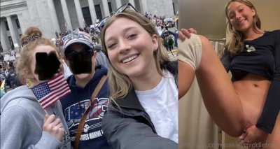 Mom takes daughter to trump rally’s to teach her empowerment, forgets to teach her how not to become a slut