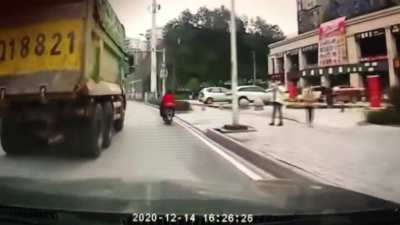 He was just riding his bike peacefully