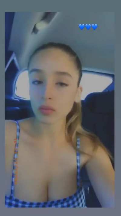 In the car