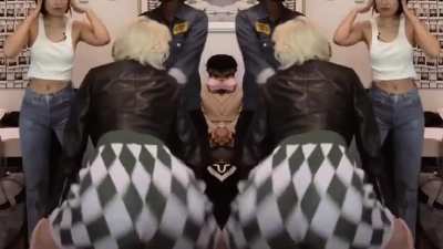 Edit i made of her throwing it back in the TikTok