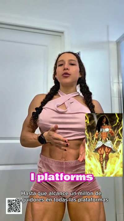Day 33 of me flexing until I reach 1 Million/ Have my own Fornite and Marvel skin .Full flexis at shreddedgains.com #zillionaire #shreddedgains #musclegoddess #glutegoddess #carolynemarquez