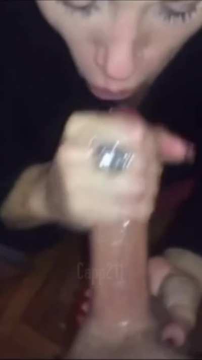 Friend’s Mom Sucks Cock at Party