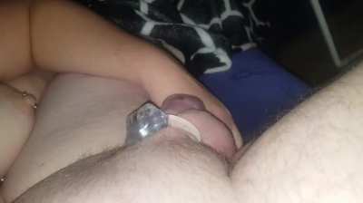 I love fondling his big full balls.