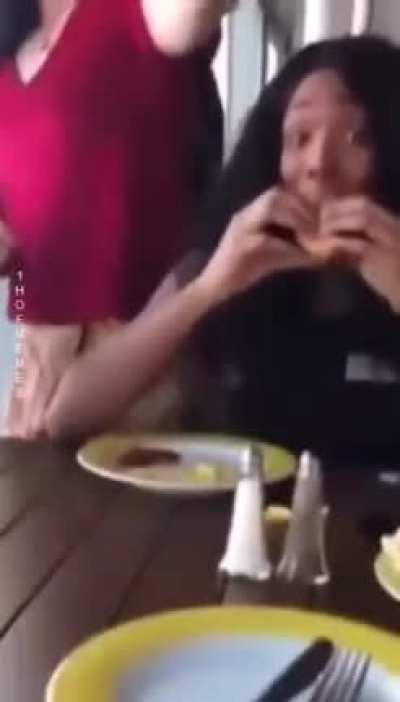 Woman casually getting into someone&rsquo;s bubble.