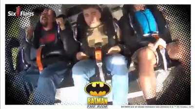 Fun times at Six Flags. (I&rsquo;m on the right, January 2019)