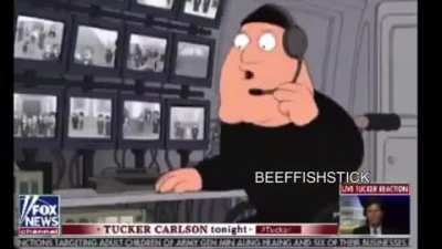 Cucker Tarlson reacts to the Peter