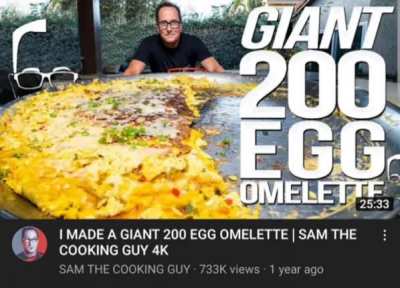 Making the mother of all omelettes here Jack.