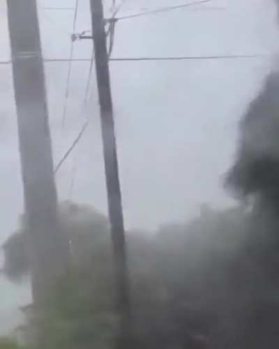 This is footage from a Florida resident who was unable to evacuate from Hurricane Ian. This is the effect of the storm so far.
