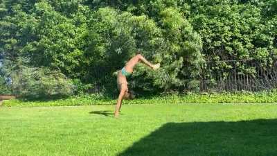 Hold my beer while I try this flip I haven&rsquo;t done in 17 years. Shocked I landed it.
