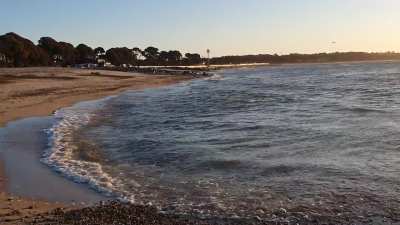 Early beach sun
