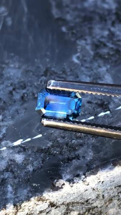 Deeper color montana sapphire looks like resemblance of yogo  heated stone . 0.83 ct  6.3 x4.1 mm Deal price $300!! Perfect for upcoming Christmas gift ideas.