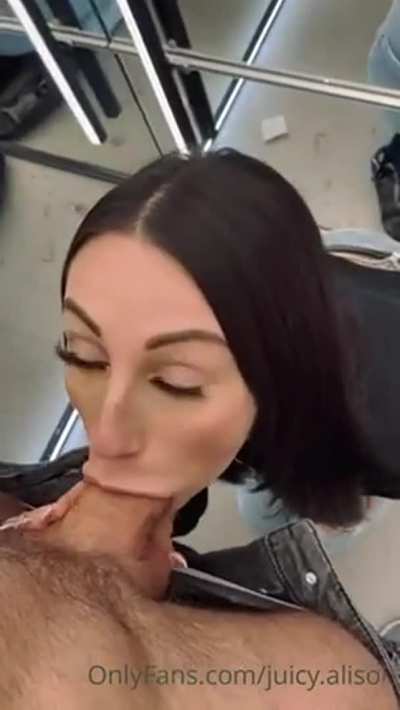 When my best bud came out to me as a sissy, I was determined to be supportive. So here I am in the change room of his favorite store, feeling that wet mouth before we buy his new outfit, The things I do for my buds&hellip;