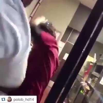 Worker gets Slapped For messing Up His Order!