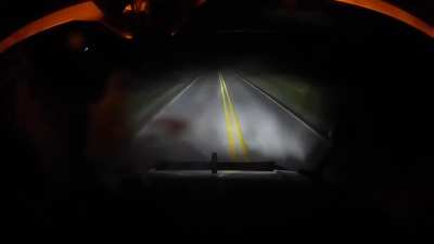 Dashcam records the moment a truck hit a couple (allegedly) making love in the middle of the road