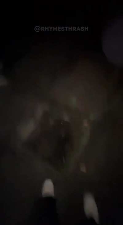 A guy falls into mine Shaft