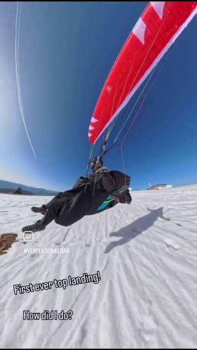 First time top landing! Feeling proud of myself, how did I do?