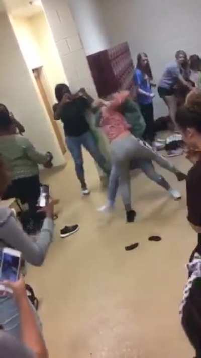 Girls jumping