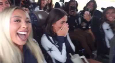trinity&rsquo;s reaction to being named sideline sweetheart!