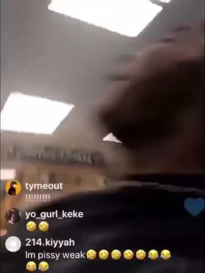 Shoplifter gets confronted by IG live streamer