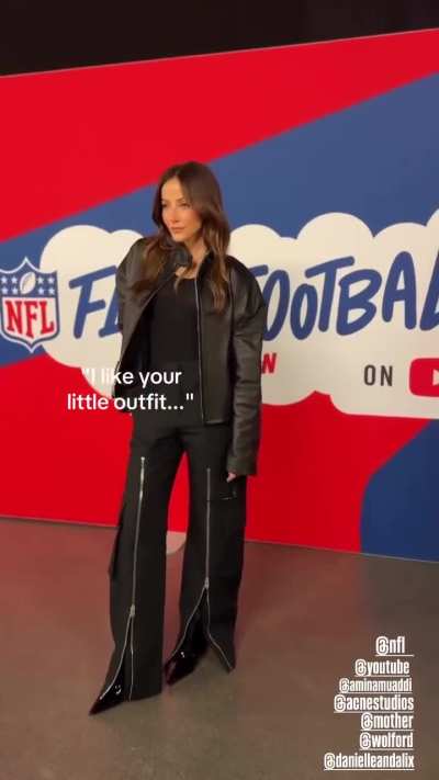 Kay at the NFL Flag Football Game | (10/11/2025) Instagram story