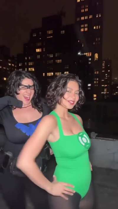 Auli&rsquo;i as Green Lantern, Lauren as Nightwing | IG 10.31.2025