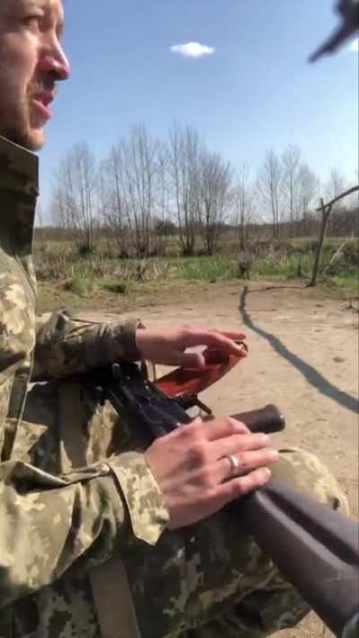 "Red Viburnum" song perfomed by the Ukrainian defender of 72th Mechanized Brigade