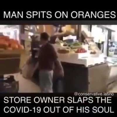 To get away with spitting on oranges