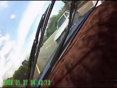 First hit by car, then a truck