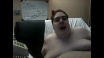 Fat piggy gets mad at hospital staff