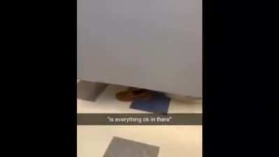 Dude creates blackhole inside school bathroom