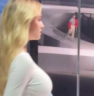 on the catwalk
