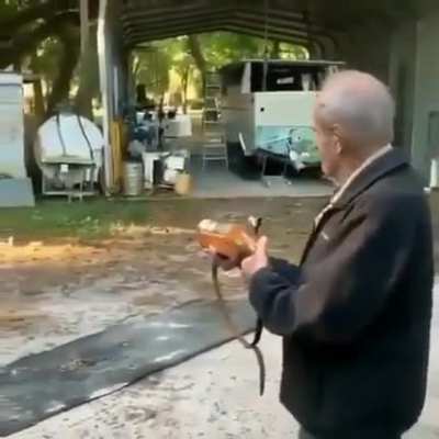 Holy cow... Gramps got a hand cannon!