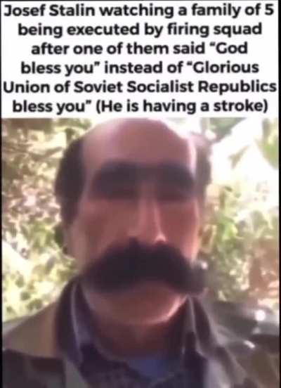 joseph stalin trying not to spread paranoia among his cabinet (impossible)