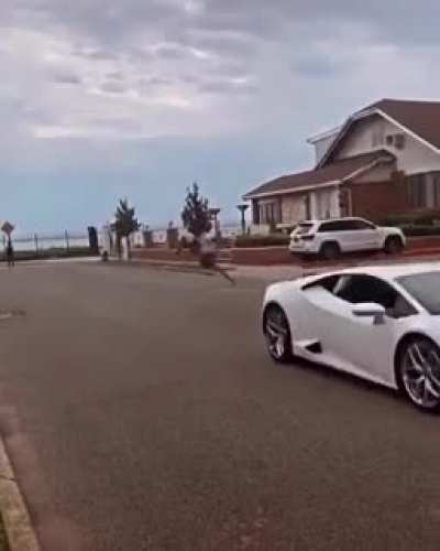 Unintentional front flip
