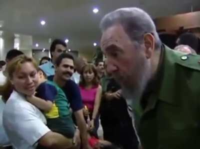 watch this video of Fidel Castro and Hugo Chavez visiting kids at a Cuban health clinic. it&rsquo;s heartwarming and will make your day better